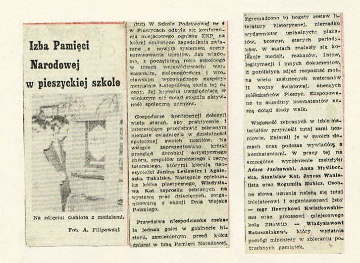 Z kroniki szkoły